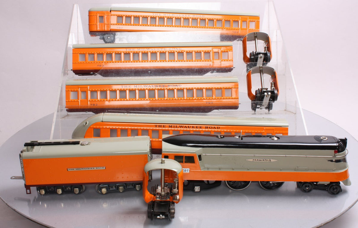 Pride Lines 752-E 4-4-2 Hiawatha 250E O Gauge Steam Passenger Train Set LN