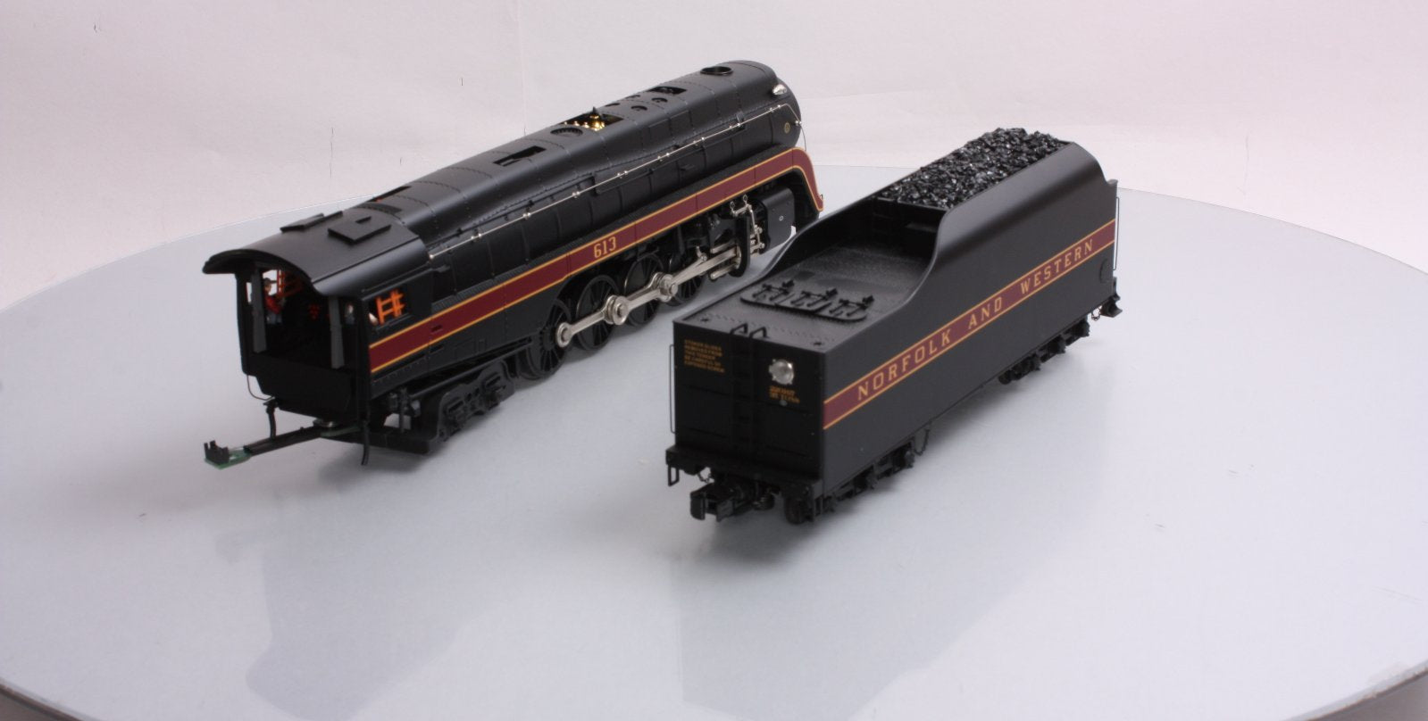 MTH 20-3363-1 N&W 4-8-4 J Steam Enginemotive w/PS2 #613 (Hi-Rail Wheels) LN/Box