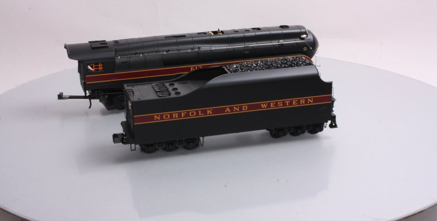 MTH 20-3363-1 N&W 4-8-4 J Steam Enginemotive w/PS2 #613 (Hi-Rail Wheels) LN/Box