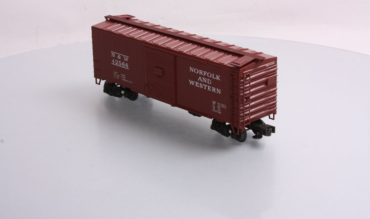 Petersen N&W Steel Boxcar #42566 - 3 Rail EX/Box