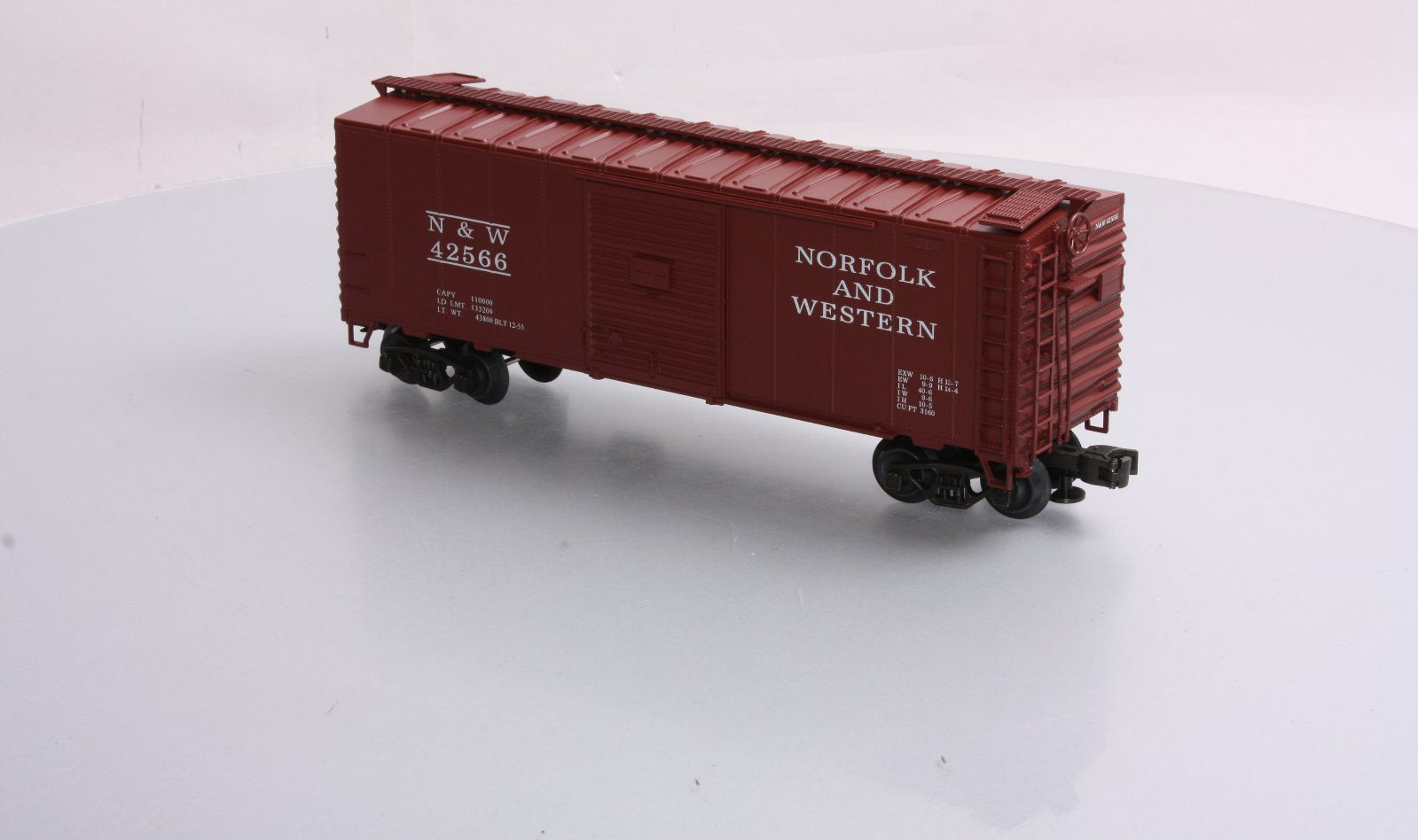 Petersen N&W Steel Boxcar #42566 - 3 Rail EX/Box