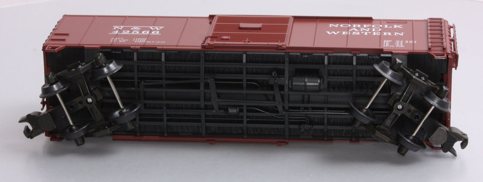 Petersen N&W Steel Boxcar #42566 - 3 Rail EX/Box