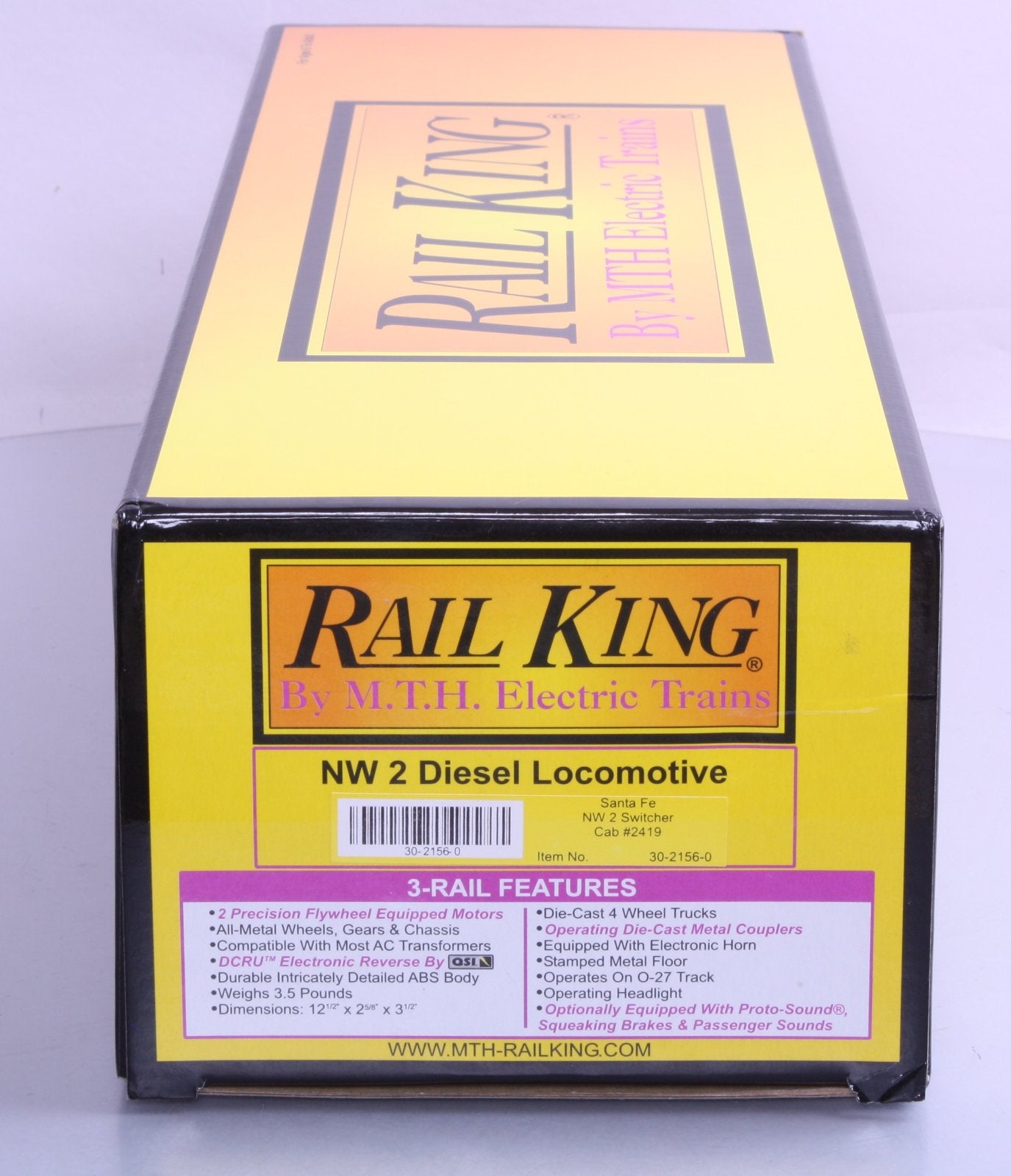 MTH 30-2156-0 O Gauge Santa Fe NW-2 Diesel Switcher #2419 LN/Box