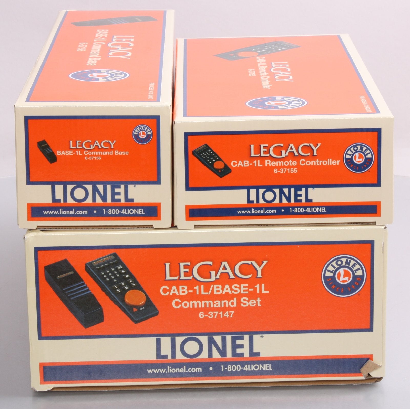 Lionel 6-37147 LEGACY Cab-1L / Base-1L Command Set NIB