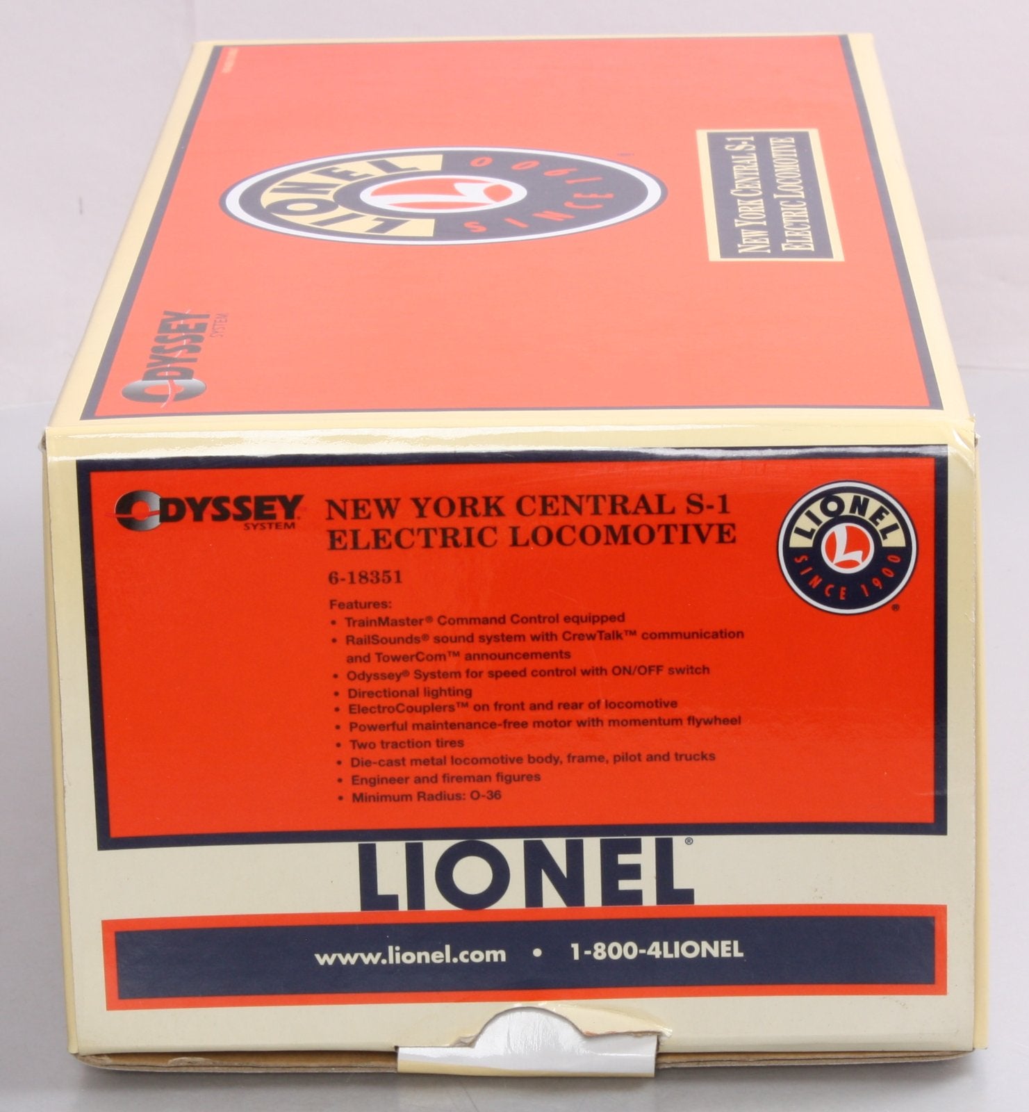 Lionel 6-18351 O Gauge New York Central S-1 Electric Locomotive #100 EX/Box