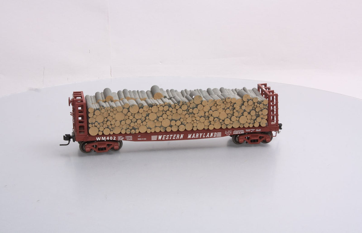 Atlas 7276-1 Western Maryland GSC Pulpwood Flatcar #402 - 2 Rail LN/Box