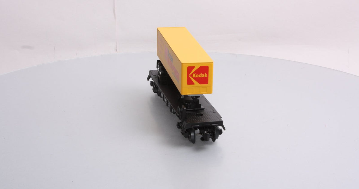 Lionel 6-58538 O Gauge LOTS New York Central Flatcar w/ Kodak Express Trailer NIB