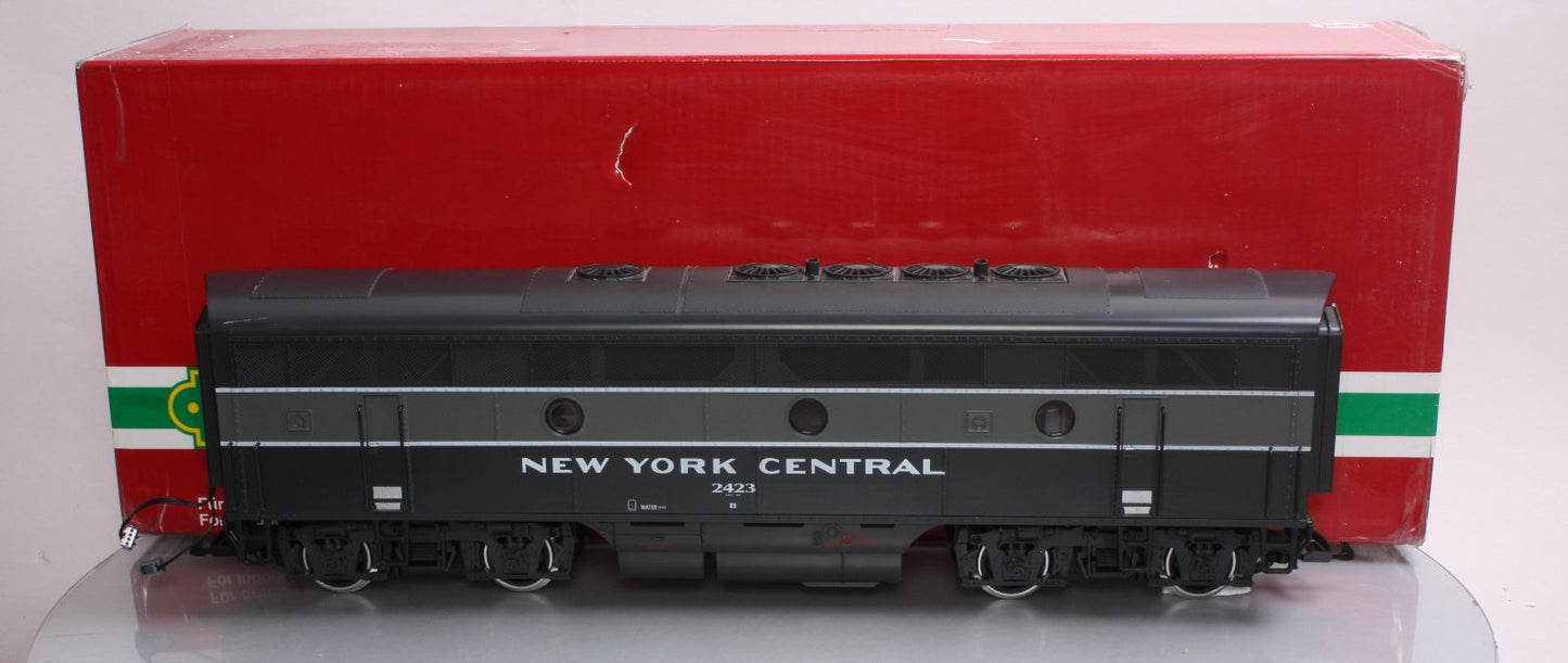 LGB 21582 G Scale NYC F7 B Unit Non-Powered Diesel Locomotive with Sound #2423 EX/Box