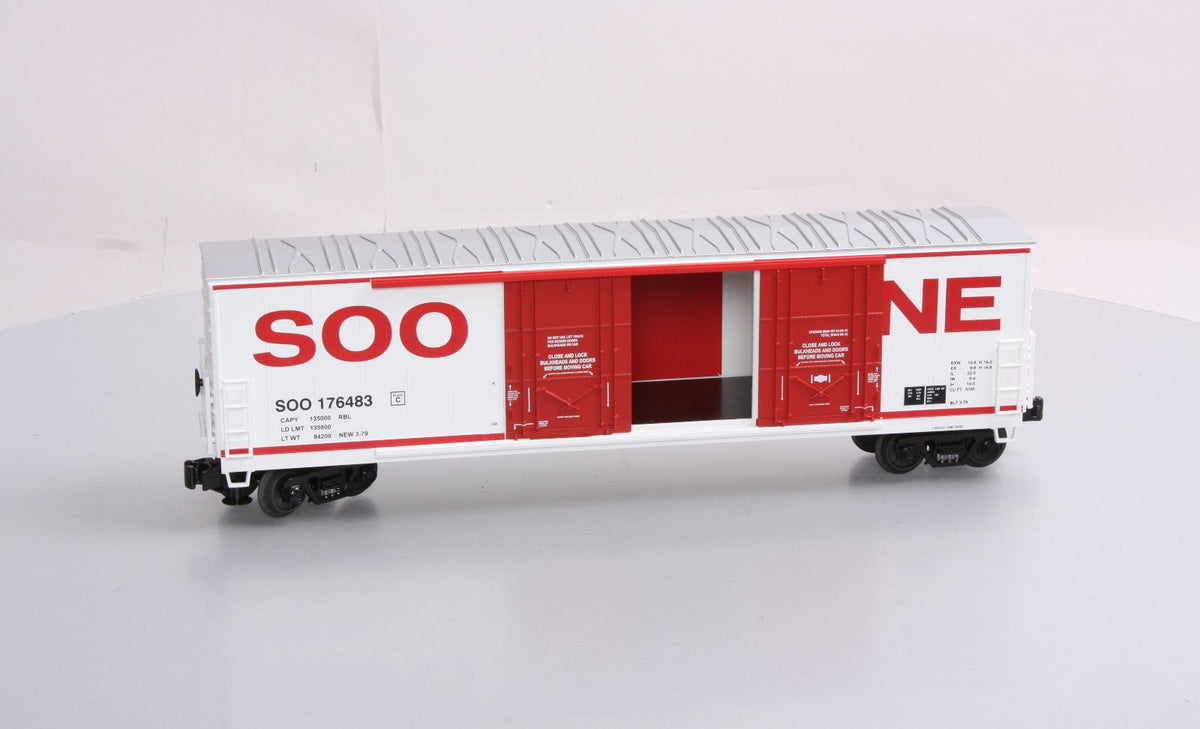 MTH 20-93111 O Scale Soo Line 50 Ft. Plugged Door Boxcar #176483 LN