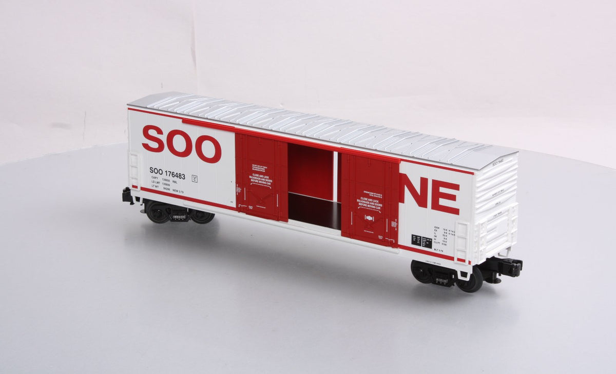 MTH 20-93111 O Scale Soo Line 50 Ft. Plugged Door Boxcar #176483 LN