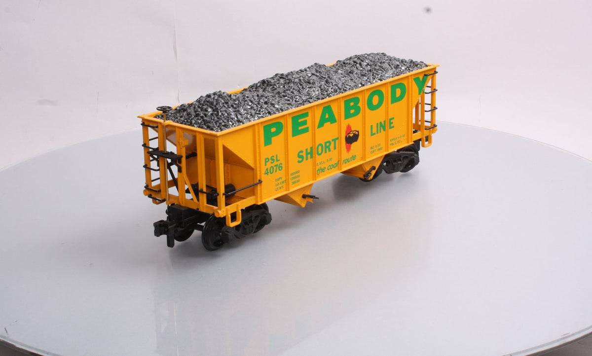 LGB 4076-X01 G Scale Peabody 2-Bay Hopper Car w/Coal Load NEW