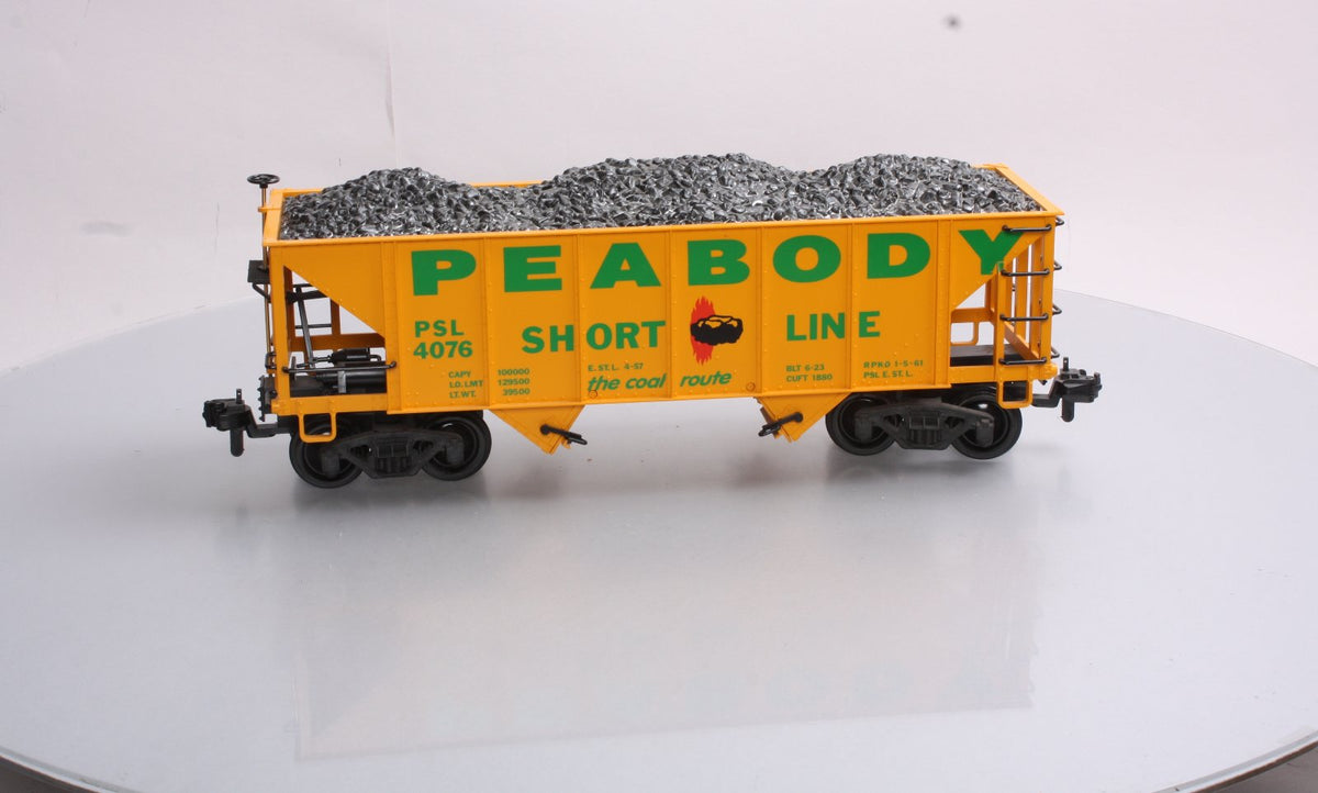 LGB 4076-X01 G Scale Peabody 2-Bay Hopper Car w/Coal Load NEW