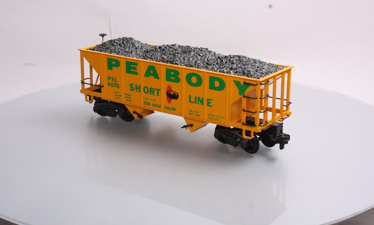 LGB 4076-X01 G Scale Peabody 2-Bay Hopper Car w/Coal Load NEW