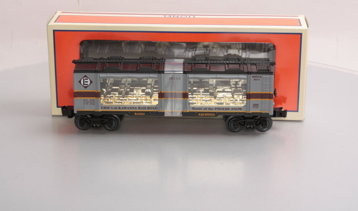 Lionel 6-58569 O Gauge Erie Lackwanna "METCA 2014 Division" Mint Car #196114 EX/Box
