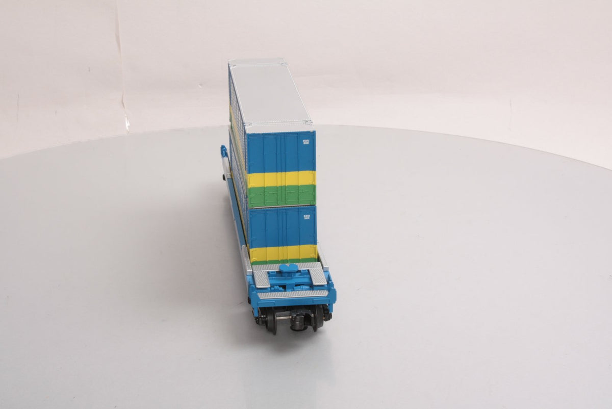 MTH 30-76138 O Gauge Southern Husky Stack Car #1195004 w/ Container Load LN