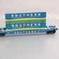MTH 30-76138 O Gauge Southern Husky Stack Car #1195004 w/ Container Load LN