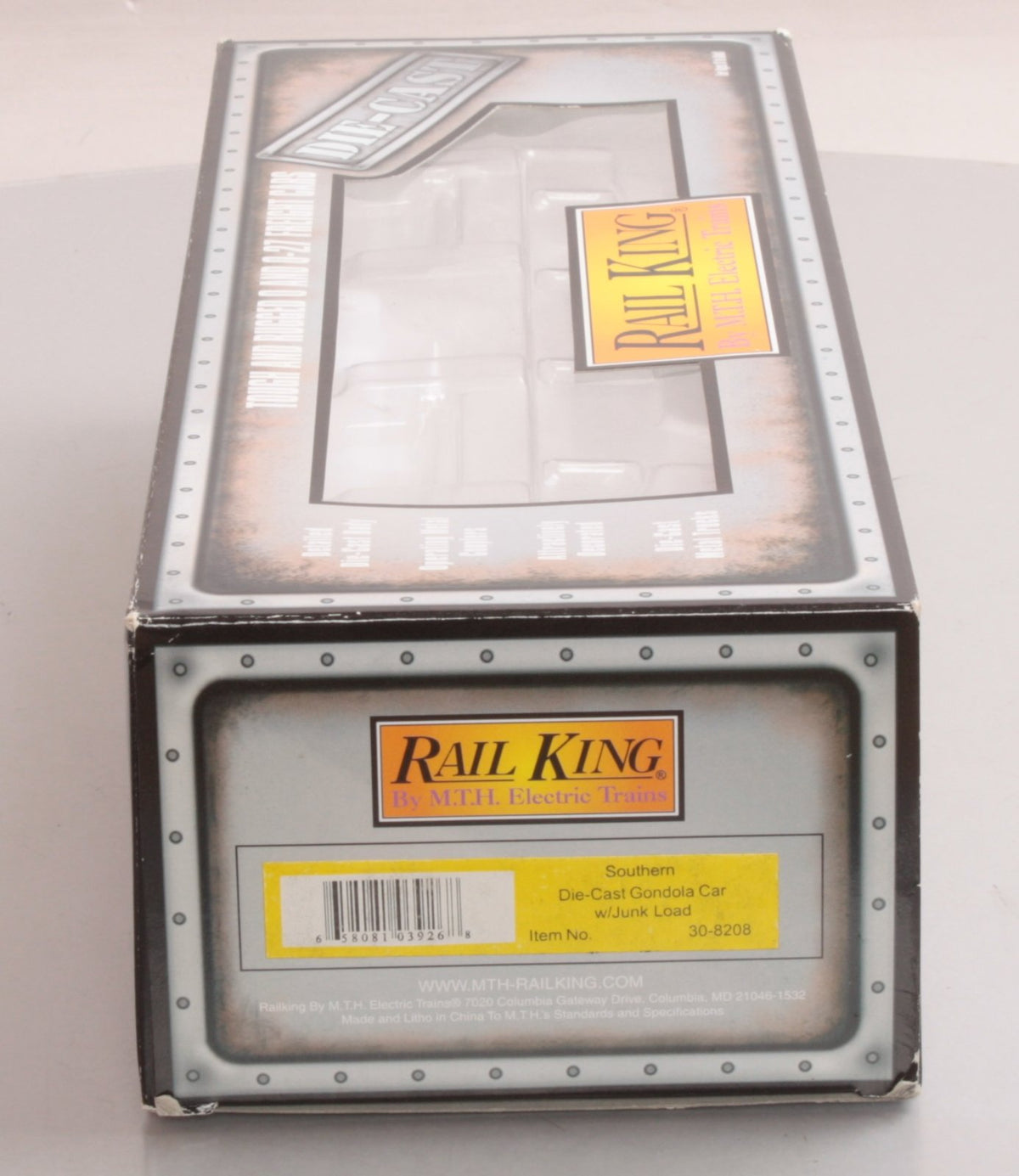 MTH 30-8208 Diecast Southern Gondola Car with Junk Load LN/Box