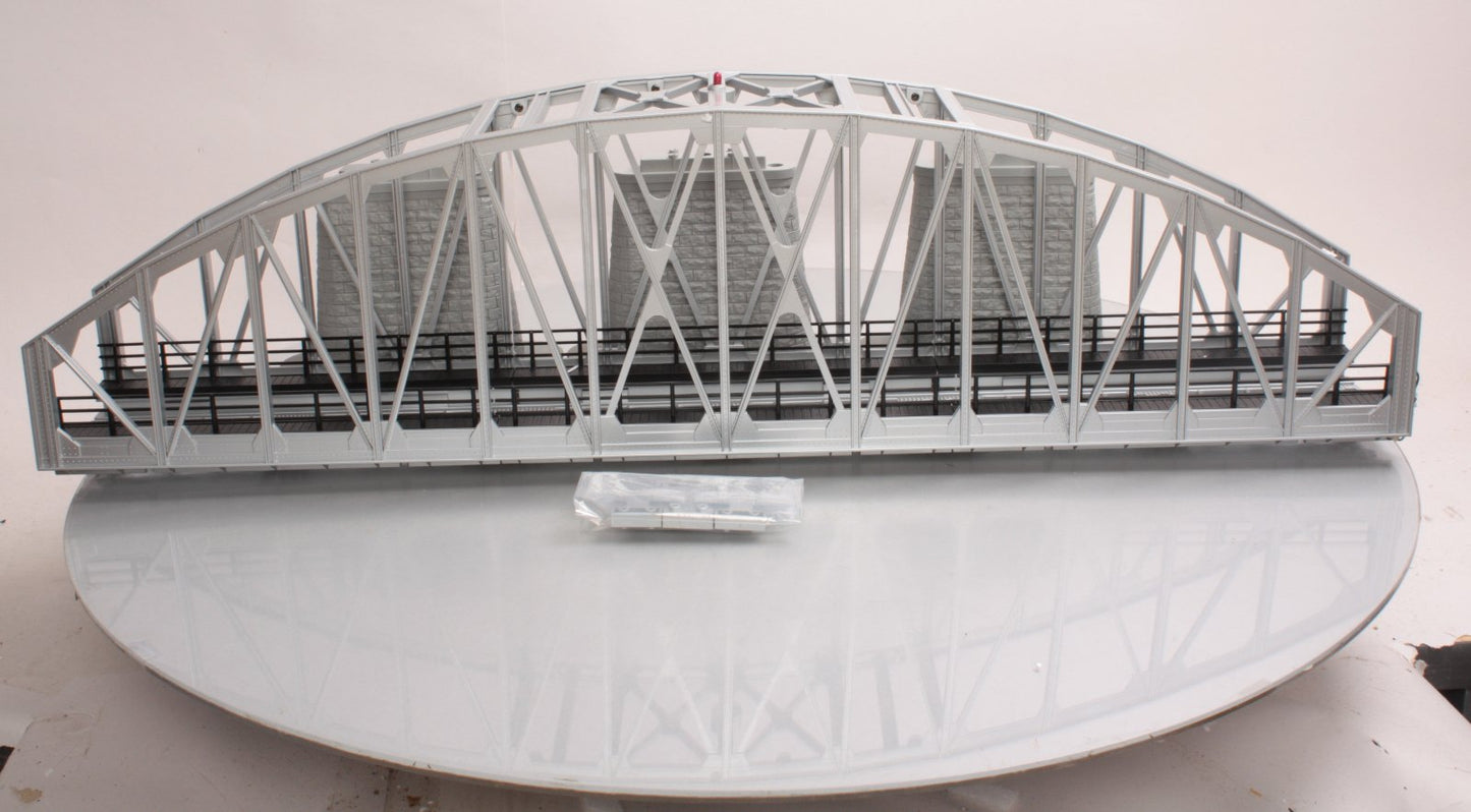 MTH 40-1101 30" Long Silver Steel Arch Bridge LN/Box