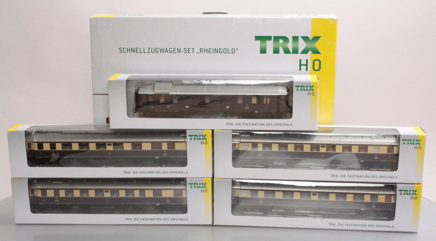 Trix 23430 HO Scale DRG Rheingold 5-Car Passenger Set LN/Box