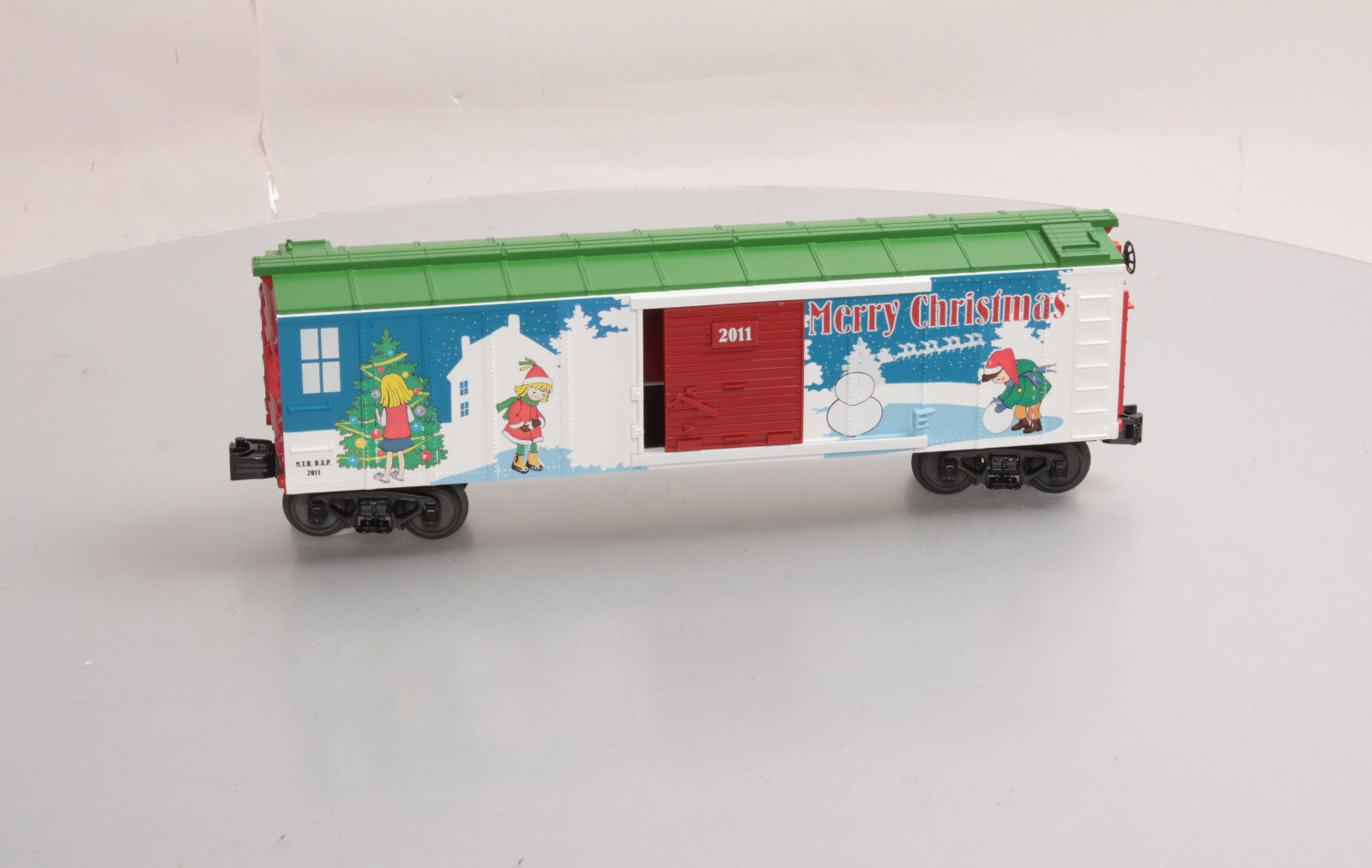 MTH 30-74668 O Gauge D.A.P. Christmas Box Car LN/Box