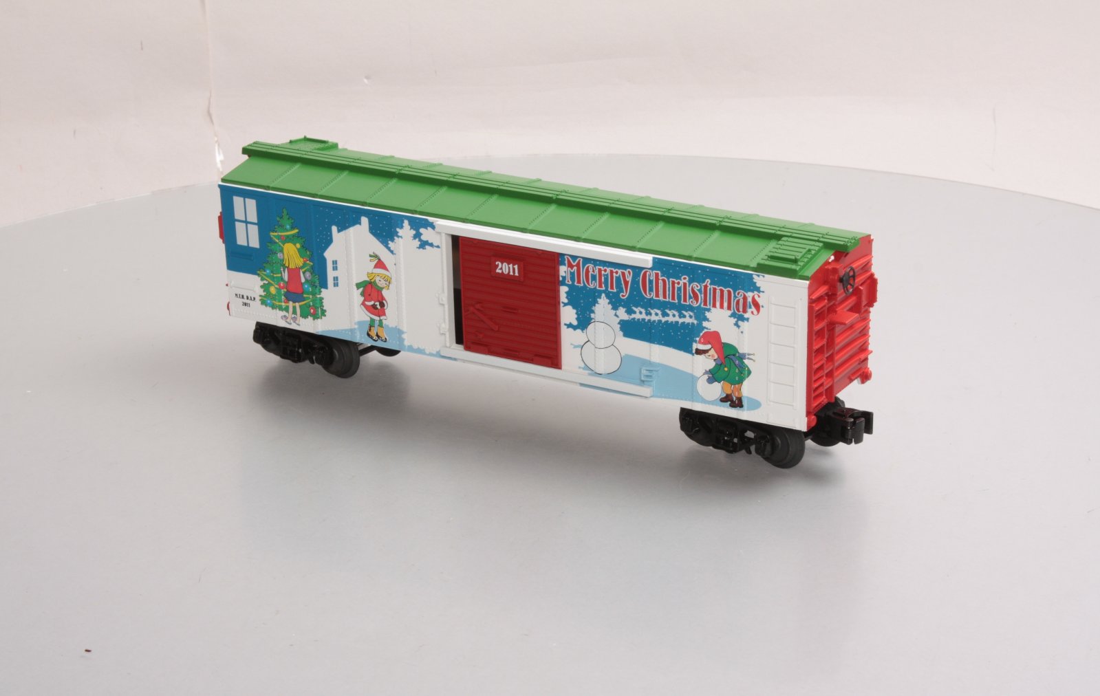 MTH 30-74668 O Gauge D.A.P. Christmas Box Car LN/Box