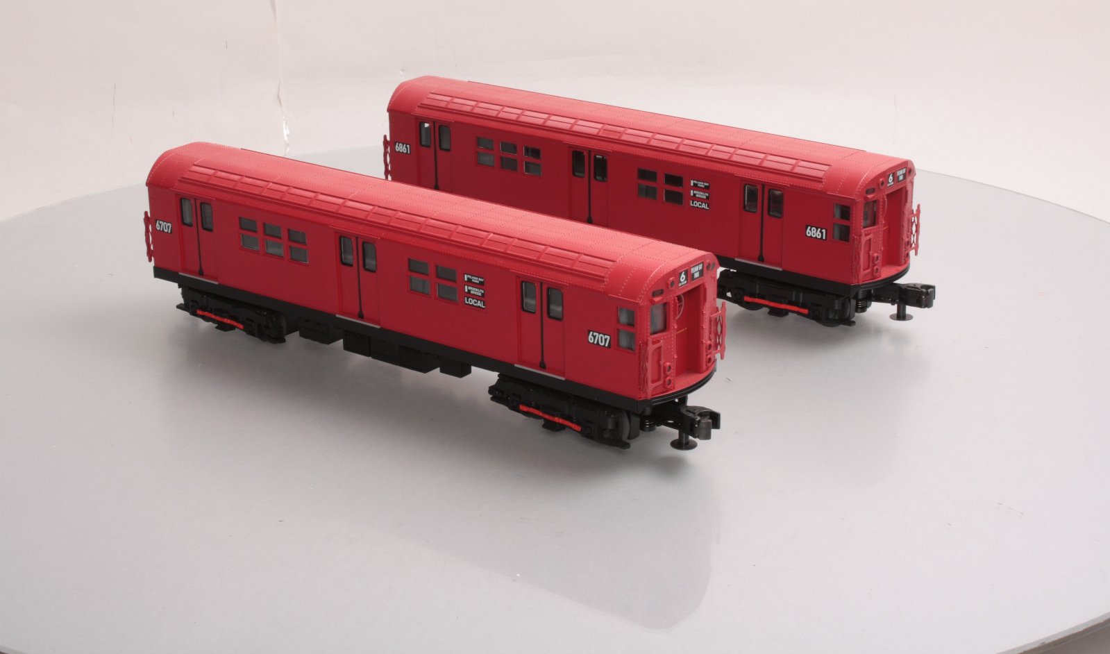 MTH 30-2392-3 O MTA - Redbird R-17 Subway Add-On Non Powered Set (Set of 2) LN/Box