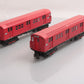 MTH 30-2392-3 O MTA - Redbird R-17 Subway Add-On Non Powered Set (Set of 2) LN/Box