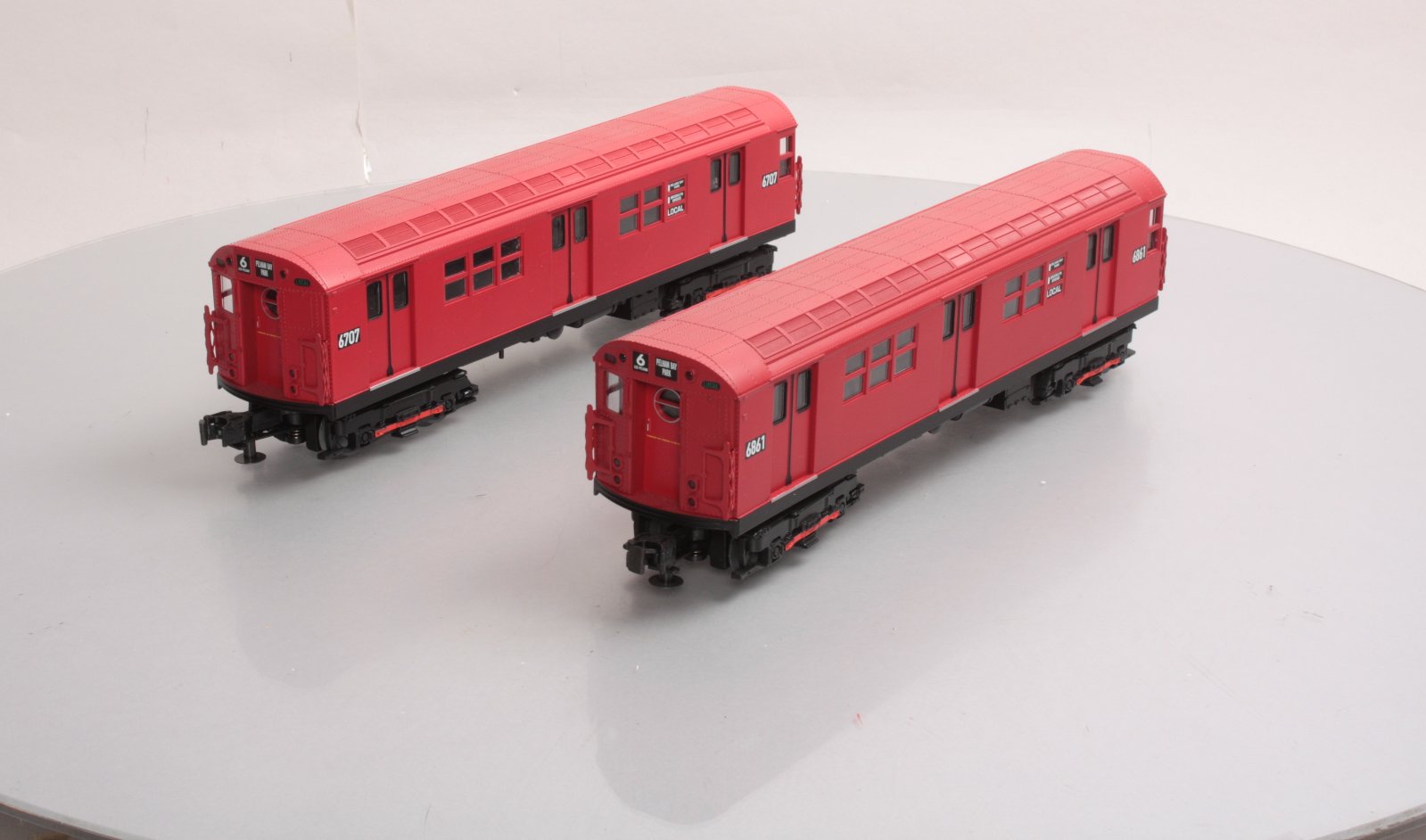 MTH 30-2392-3 O MTA - Redbird R-17 Subway Add-On Non Powered Set (Set of 2) LN/Box