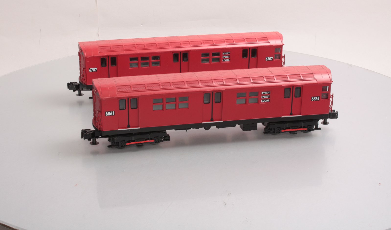 MTH 30-2392-3 O MTA - Redbird R-17 Subway Add-On Non Powered Set (Set of 2) LN/Box