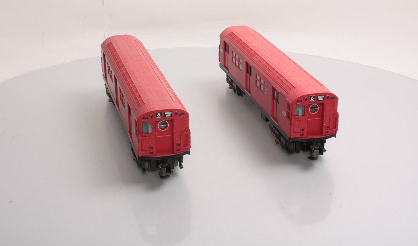 MTH 30-2392-3 O MTA - Redbird R-17 Subway Add-On Non Powered Set (Set of 2) LN/Box