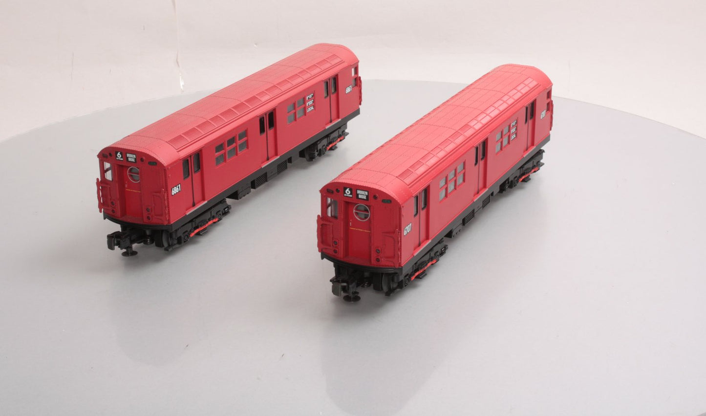 MTH 30-2392-3 O MTA - Redbird R-17 Subway Add-On Non Powered Set (Set of 2) LN/Box