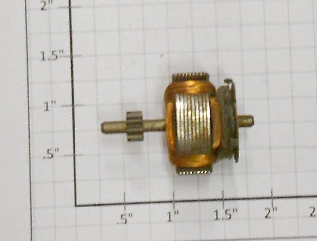 Lionel 1001M-23X Scout Motor Armature & Pinion- Flaws