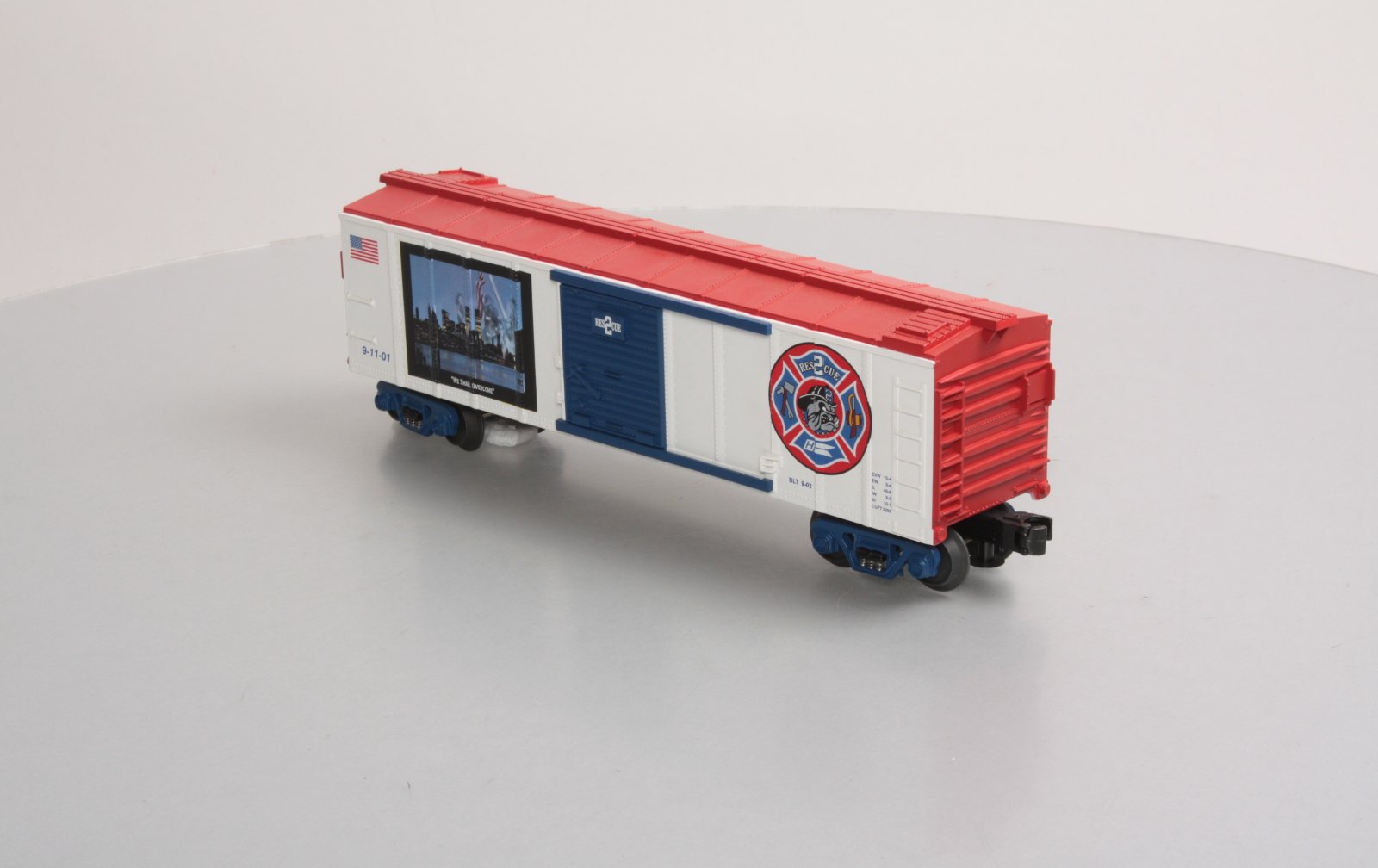 MTH 30-74087 O Gauge Rescue 2 - NY Skyline Boxcar LN/Box