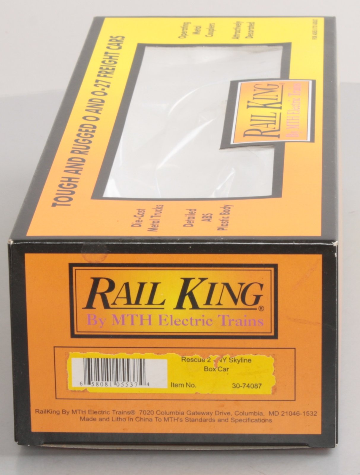 MTH 30-74087 O Gauge Rescue 2 - NY Skyline Boxcar LN/Box