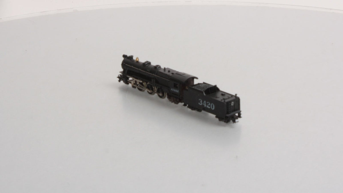 Minitrix 2990 N Scale AT&SF 4-6-2 Steam Locomotive & Tender #3420 LN/Box