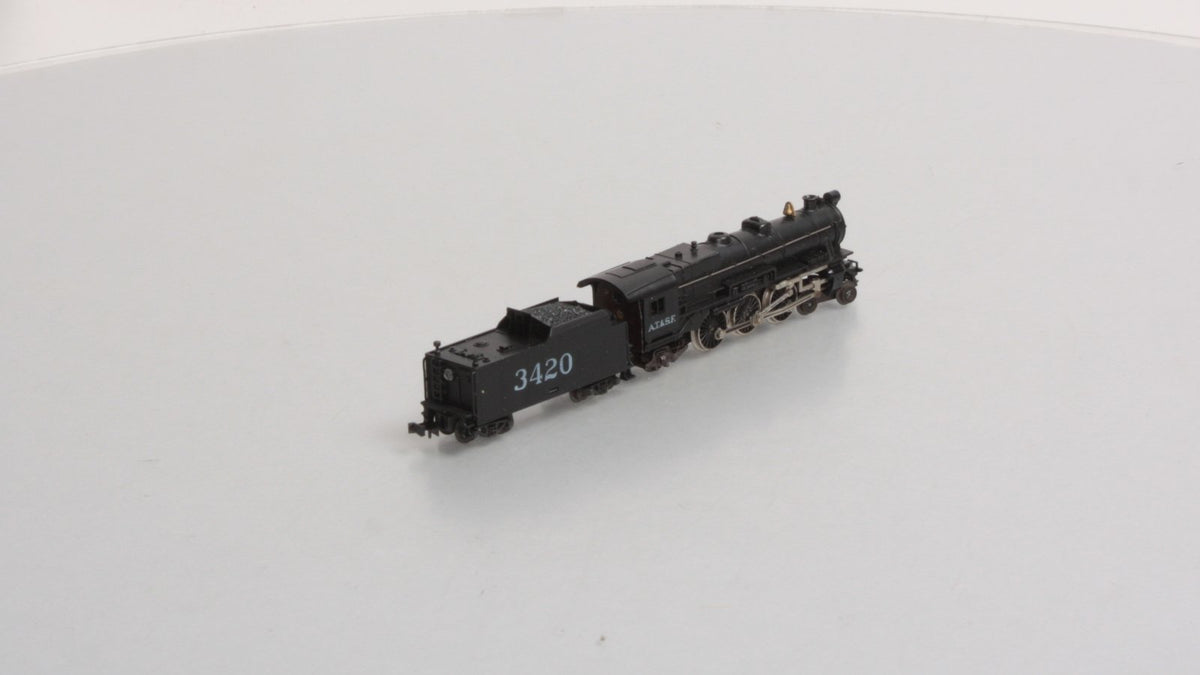 Minitrix 2990 N Scale AT&SF 4-6-2 Steam Locomotive & Tender #3420 LN/Box