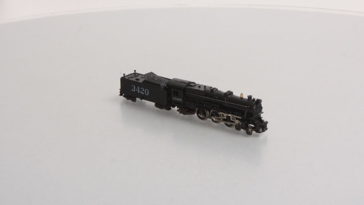 Minitrix 2990 N Scale AT&SF 4-6-2 Steam Locomotive & Tender #3420 LN/Box
