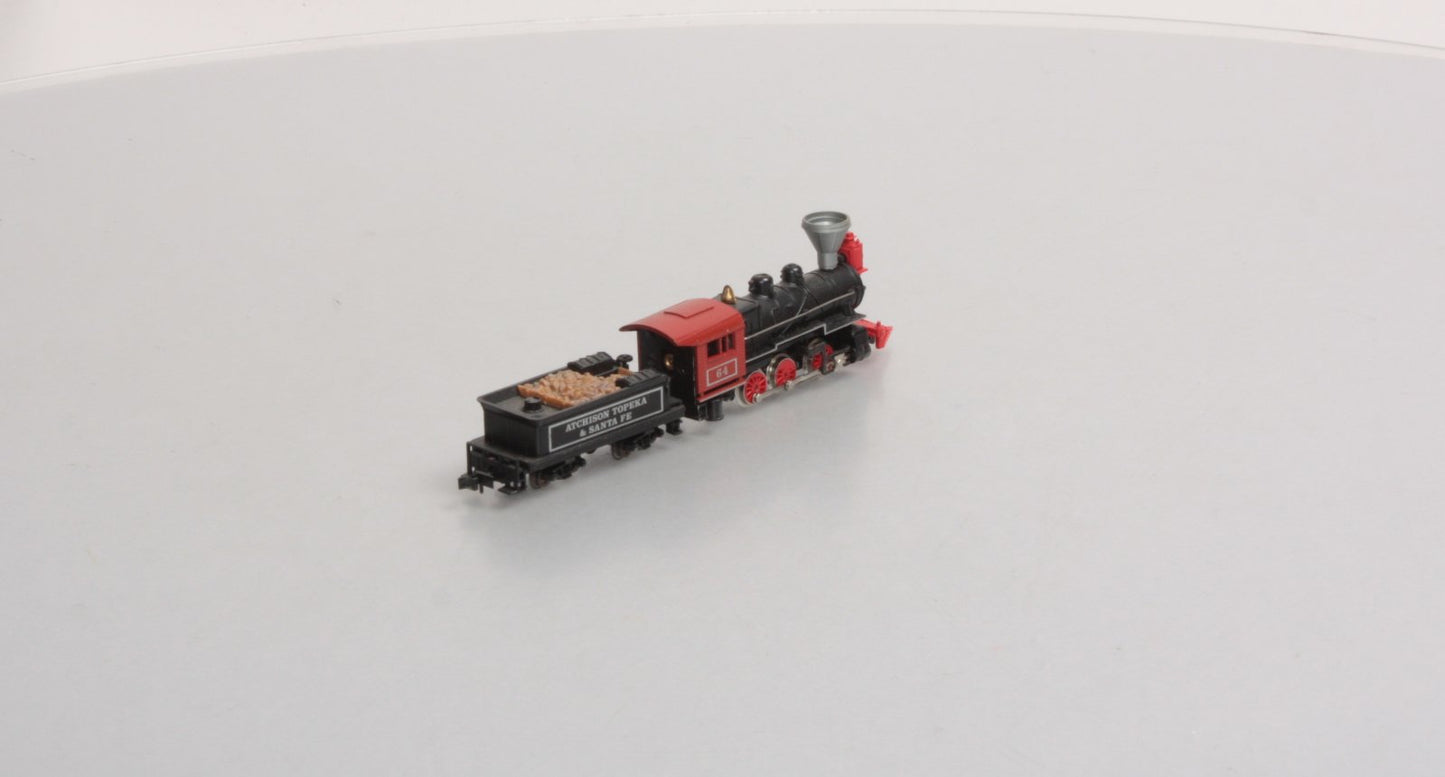 Minitrix 2087 N Scale Santa Fe 0-6-0 Steam Locomotive & Tender #64 LN/Box