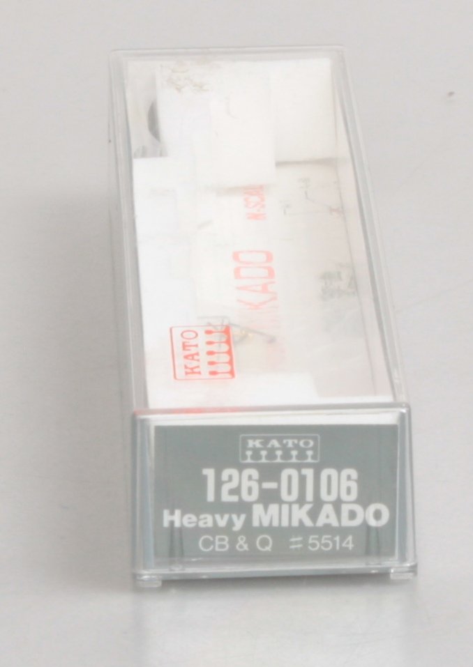 Kato 126-0106 N Scale CB&Q 2-8-2 Heavy Mikado Steam Locomotive