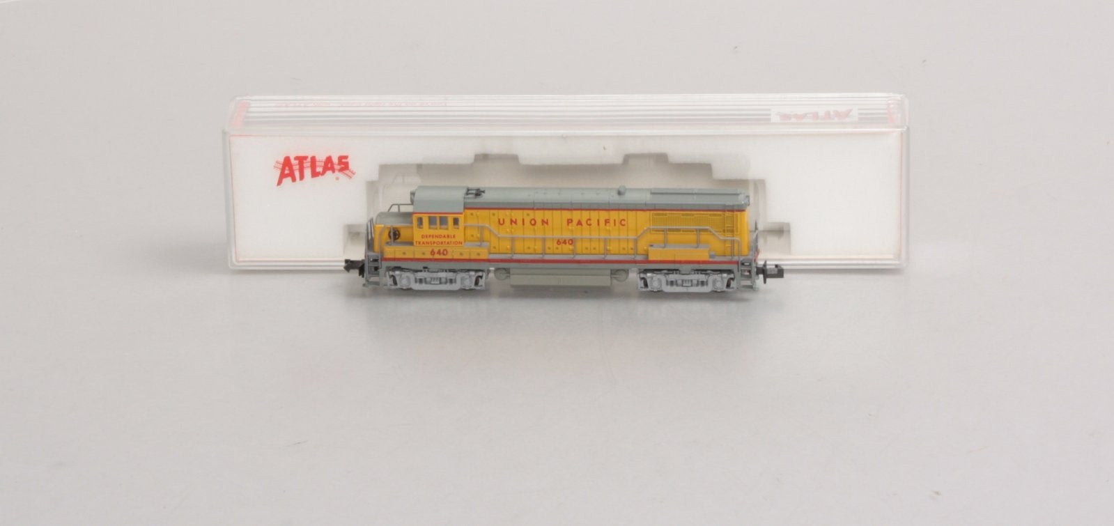 Atlas 4453 N Scale Union Pacific GE U25B Phase II A Diesel Locomotive #640 EX/Box