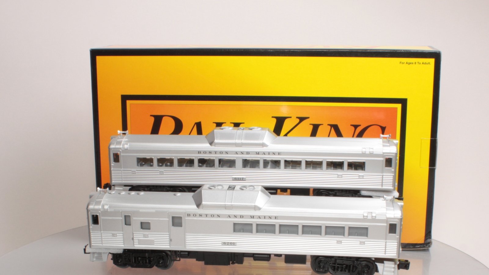 MTH 30-2388-1 Boston & Maine RDC Budd Car Set #6201/6117 w/Proto-Sound 2.0 LN/Box