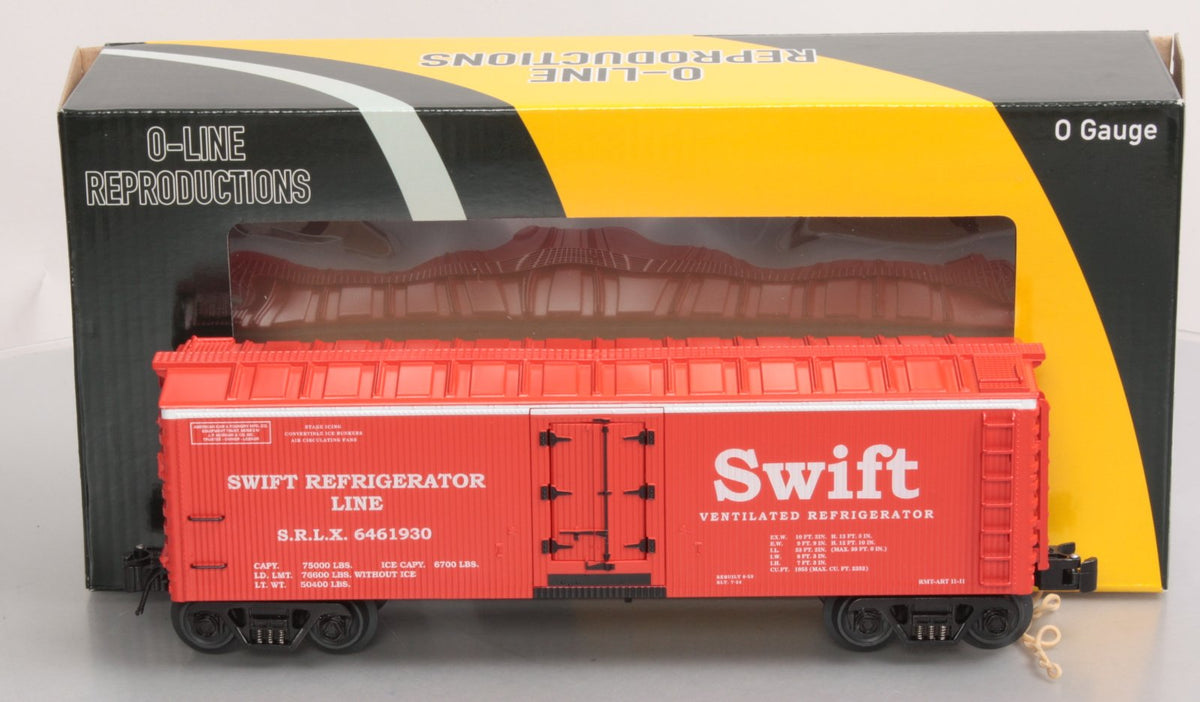 O-Line 137 O Gauge Swift Meat Reefer #6461930 NIB