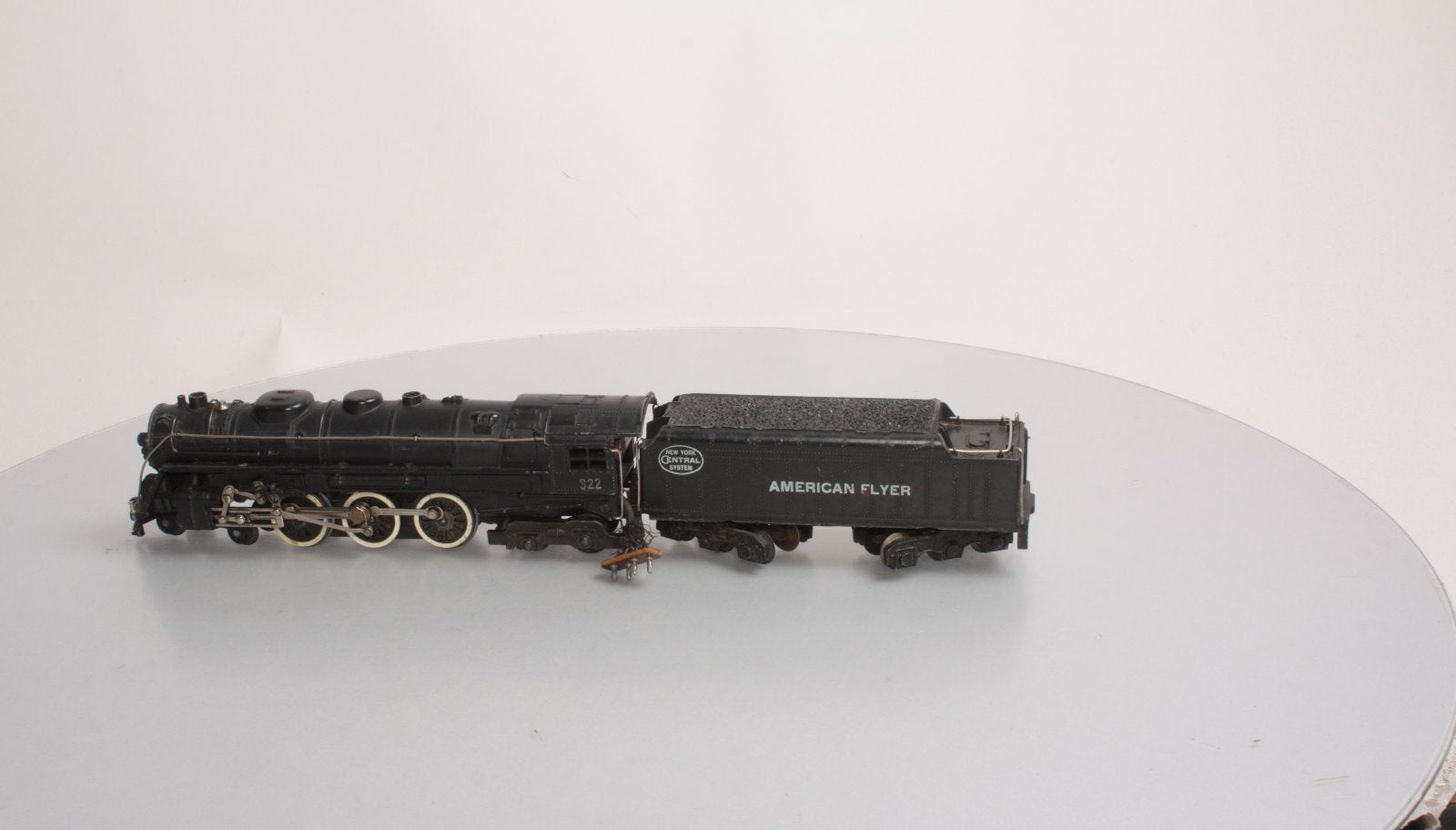 American Flyer 322 Vintage S NYC 4-6-4 Hudson Steam Locomotive & Tender VG