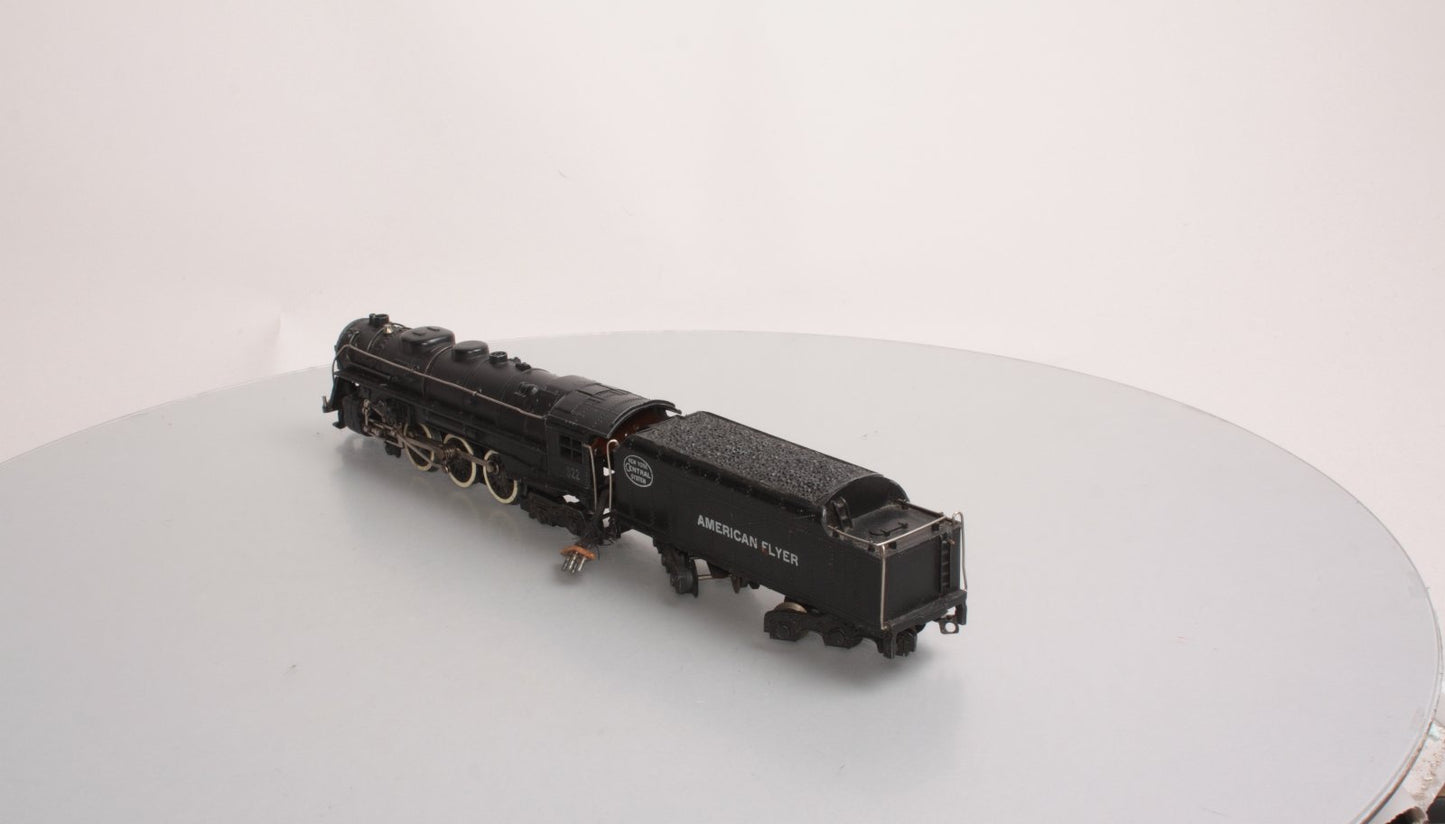 American Flyer 322 Vintage S NYC 4-6-4 Hudson Steam Locomotive & Tender VG