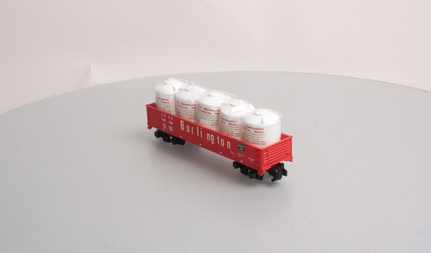 American Flyer 6-48525 S Scale Burlington Northern Gondola With Cannisters LN/Box