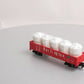 American Flyer 6-48525 S Scale Burlington Northern Gondola With Cannisters LN/Box