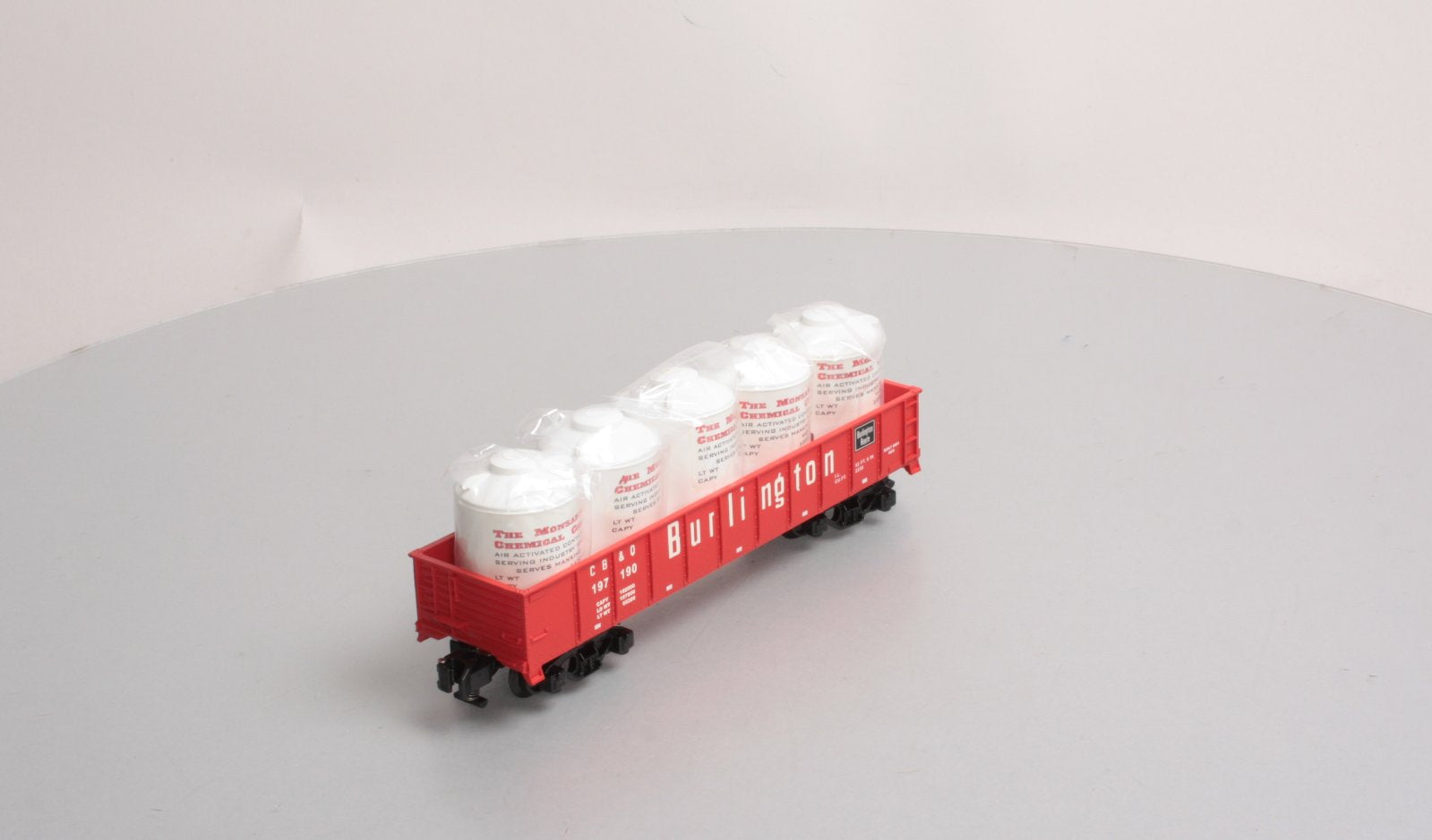 American Flyer 6-48525 S Scale Burlington Northern Gondola With Cannisters LN/Box