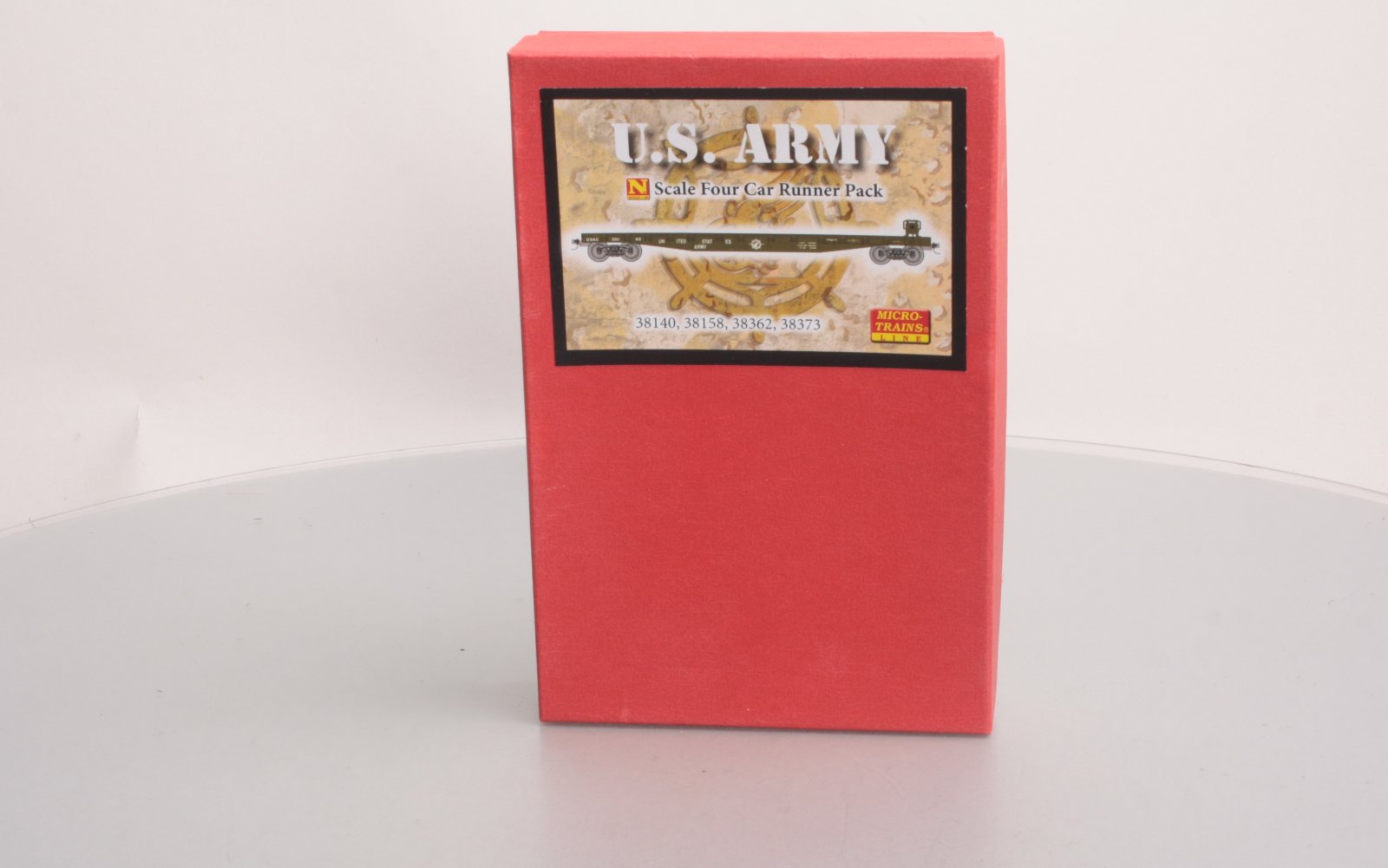 Micro-Trains 99300062 N U.S. Army Flat Car w/Tank Load Runner Pack (Set of 4) LN/Box