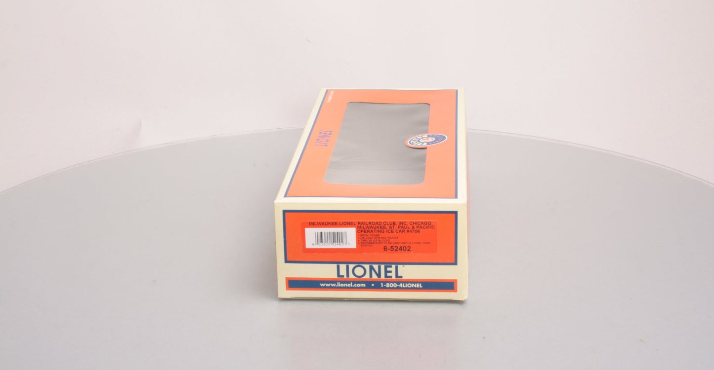 Lionel 6-52402 O Gauge Milwaukee Road Operating Ice Car #4706 LN/Box