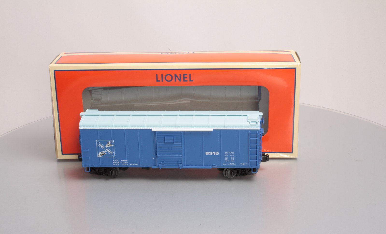 Lionel 6-58212 O Gauge NOLE Cross Harbor Round Roof Boxcar #8315 LN/Box